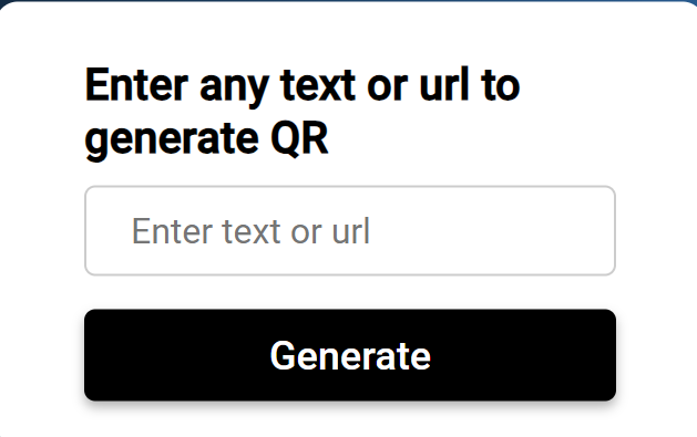 QR Generator project thumbnail