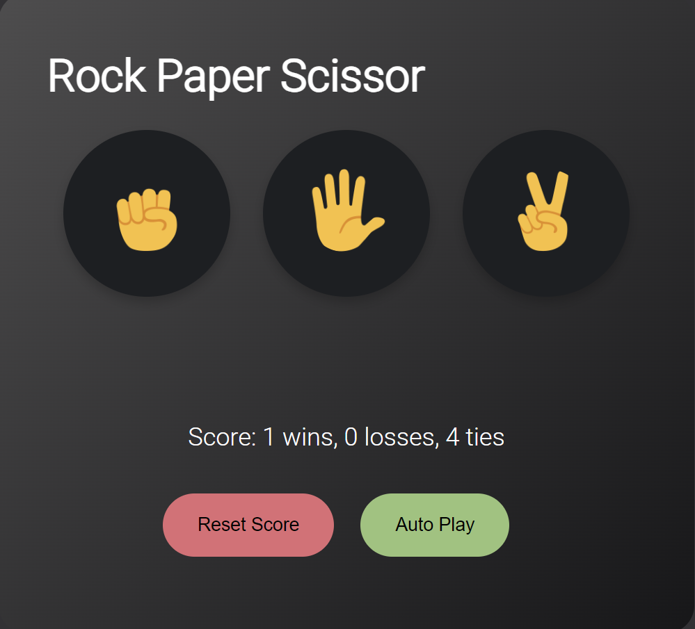 Rock Paper Scissor project thumbnail