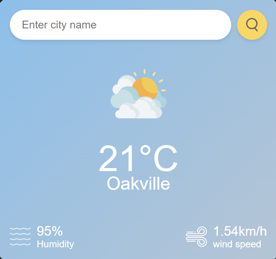 Weather App project thumbnail